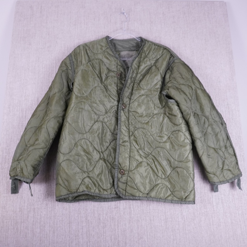 Military M65 Cold Weather Coat Liner Sz. Medium OD Green 8415-00-782-2888 VTG
